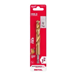 Сверло по металлу RedHEX HSS-G TiN MILWAUKEE, диаметр 12,0 мм №1