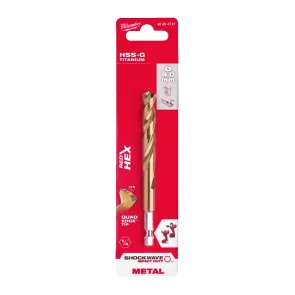 Сверло по металлу RedHEX HSS-G TiN MILWAUKEE, диаметр 9,0мм №2
