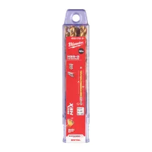 Сверло по металлу RedHEX HSS-G TiN MILWAUKEE, диаметр 6 мм, (10шт) пластиковая коробка