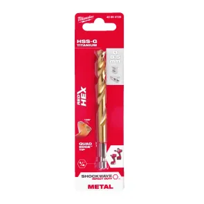 Свердло по металу RedHEX HSS-G TiN MILWAUKEE, діаметр 8,5 мм №3