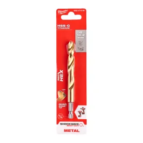 Сверло по металлу Milwaukee RedHEX HSS-G TiN. 10.2 мм №3