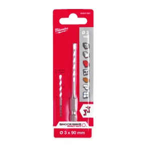 Свердло універсальне ShW HEX MILWAUKEE, 3 x 90 мм №3