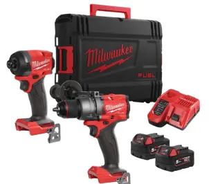 Набор из двух безщеточных инструментов Milwaukee M18FPP2A3-502X, 4933480873 , (комбинированная дрель M18FPD3, ударный шуруповерт M18 №2