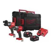 Набор аккумуляторных инструментов Milwaukee M18FPP2F3-502X (ударная дрель M18 FPD3, M18 FMTIW2F12 беспроводной ударный гайковерт 1/