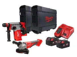 Набор двух аккумуляторных инструментов M18 BLPP2G-502X MILWAUKEE (аккумуляторный перфоратор SDS-Plus 26 мм с патроном FIXTEC M18