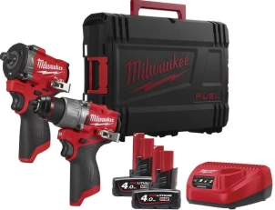 Набор из двух инструментов бесщеточных аккумуляторных M12 FPP2X2-402X MILWAUKEE (гайковерт M12 FCIWF12G3-0, дрель-шуруповерт M12 F №1