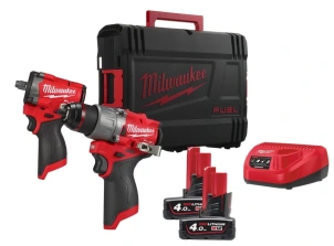 Набор из двух инструментов бесщеточных аккумуляторных M12 FPP2X2-402X MILWAUKEE (гайковерт M12 FCIWF12G3-0, дрель-шуруповерт M12 F №3