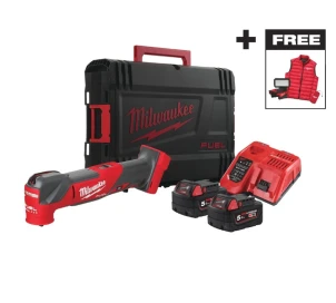 Інструмент багатофункціональний акумуляторний MILWAUKEE, M18 FMTMC-502X(+зар.пр., 2 акум.Х 5Аг, HDкейс) + M18 ALIS-0 + жилетка №2