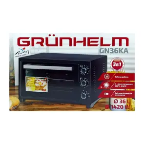 Печь электрическая - GN36KА (черный) 36л 1420 W (GRUNHELM) №7