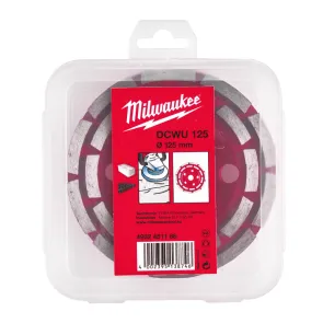 Чашка алмазна шліфувальна MILWAUKEE, DCWU, O125х22,23мм №1