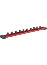 Планка для головок ShW 3/8? со сменными зажимами L=350мм (1 ед.) MILWAUKEE