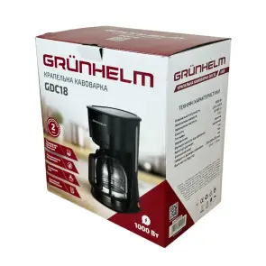 Крапельна кавоварка GDC18, 1000Вт 1.8л (GRUNHELM) №6