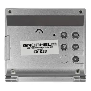 Годинник настільний LED - CX-033 (3V,1хCR2025,буд,день тижня,date,t) (GRUNHELM) №5