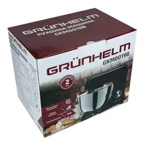 Кухонна машина GKM0019B, 1300-1500 Вт, 8 швидкостей, чорна (GRUNHELM) №7