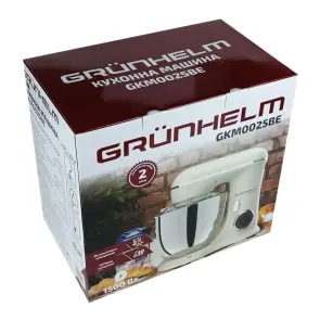 Кухонна машина GKM0025BE, 1300-1500 Вт, 10 швидкостей, бежева (GRUNHELM) №10