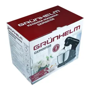 Кухонна машина GKM0015B, 1500 Вт, 10 швидкостей, чорний(GRUNHELM) №5
