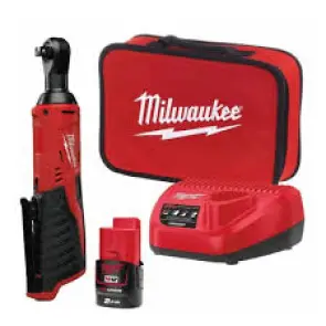 Гайкокрут кутовий акумуляторний 3/8" MILWAUKEE, M12 IR-201B, 47Нм, (+ заряд.пристрій, 1 акум.Х 2Аг, сумка для інструментів) №12
