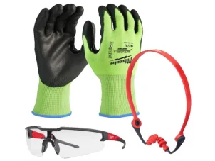 Комплект ЗІЗ Milwaukee PPE Kit 1 - G.9/L (рукавиці, окуляри, беруши) №1
