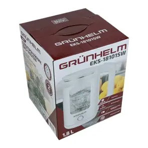 Електрочайник Скло - EKS-18101SW, 1,8л, 1500Вт, білий, диск (GRUNHELM) №5