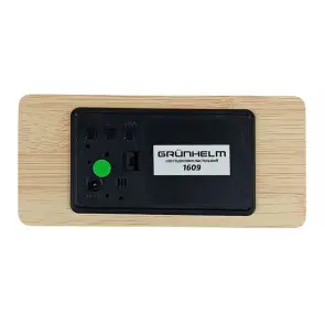 Часы настольные LED - 1609 (USB DC+5V,2000мАч,t,влажн,строй,date) (GRUNHELM) №4