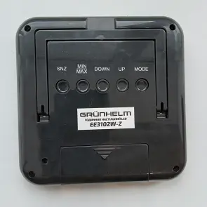 Часы настольные LСD-EE3102W-Z (строй, t,влажность 2х1.5V AAА не в комплекте) (GRUNHELM) №4