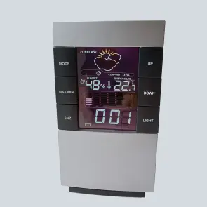 Годинник настільний LED - CX-817 (USB, 2х1,5V AAA,буд,date,t,волог) (GRUNHELM) №2