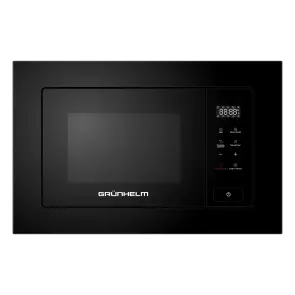 Микроволновая печь встроенная - GBMW 20MB800 (черная) 20л, 800 Вт, эл. (GRUNHELM) №1