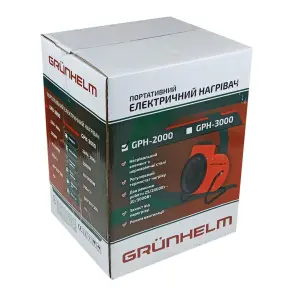 Теплова гармата електрична - GPH-2000 (2.0кВт, 220В) (GRUNHELM) №3