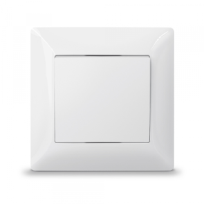 Выключатель одноклавишный белый TITANUM STANDARD №11