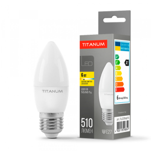 LED лампа TITANUM C37 6W E27 3000K №1