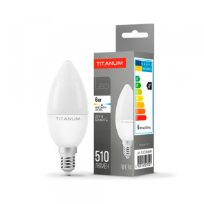 LED лампа TITANUM C37 6W E14 4100K №1