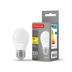 LED лампа TITANUM G45 6W E27 3000K №1