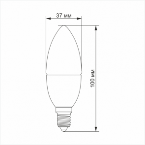 LED лампа TITANUM C37 6W E14 4100K №3