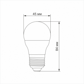 LED лампа TITANUM G45 6W E27 3000K №3