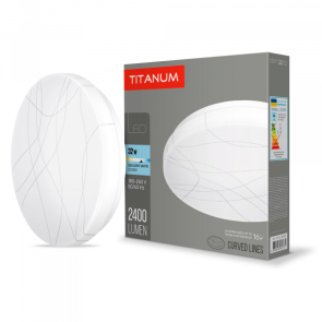 LED светильник настенно-потолочный TITANUM 32Вт 5000K Кривые линии №1