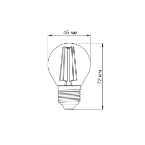 LED лампа TITANUM Filament G45 4W E27 4100K №3