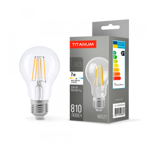 LED лампа TITANUM Filament A60 7W E27 4100K №4