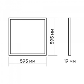 LED панель TITANUM 40W 4100K 220V PRISMATIC №4