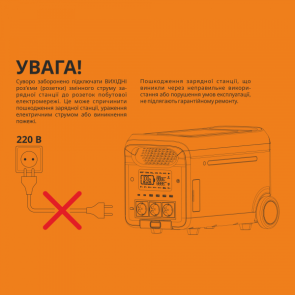 Портативная зарядная станция VIDEX OASIS 3000W 2560Wh (VPS-SG1-3KW) №14