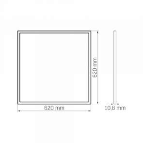 LED панель VIDEX 40W 6000K 62x62 220V №3