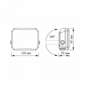 LED прожектор VIDEX F3 20W 5000K 220V Black (VLE-F3-0205B) №6