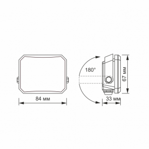 LED прожектор VIDEX F3 10W 5000K 220V Black (VLE-F3-0105B) №6