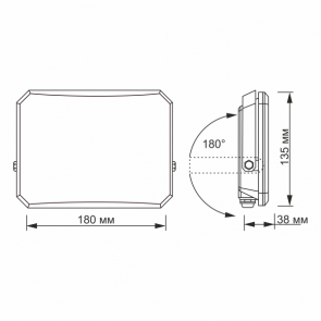 LED прожектор VIDEX F3 50W 5000K 220V Black (VLE-F3-0505) №6
