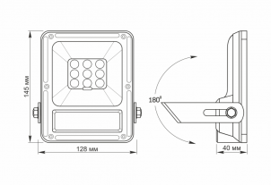 LED прожектор автономний VIDEX 600Lm 5000K Сенсорний (VLE-FSO-205-S) №5