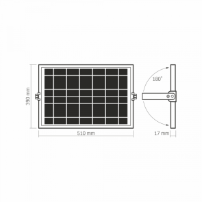 LED прожектор автономний VIDEX VL-FSO5-3005 3740Lm 5000K №9