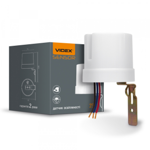 Датчик освітленості VIDEX VL-SN03 25A 220V фотометричний №1