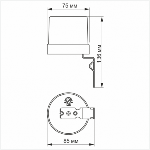 Датчик освітленості VIDEX VL-SN03 25A 220V фотометричний №3