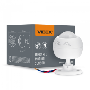 Датчик движения и освещенности VIDEX VL-SPS27W 220V 1200W инфракрасный №1