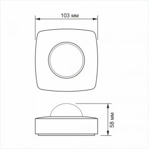 Датчик движения и освещенности VIDEX VL-SPC24W 220V 1200W инфракрасный №5