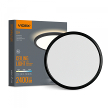 LED светильник с декоративной подсветкой VIDEX DL5R 22Вт 3000K-4000K-5000K Black